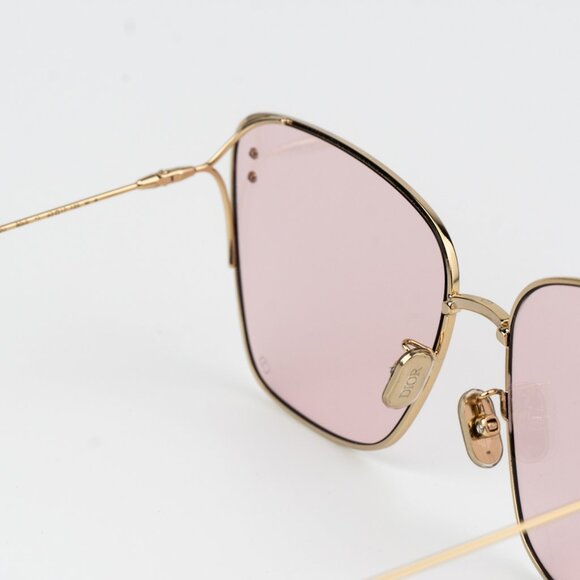 Dior MISSDIOR B2U Women Sunglasses Gold Pink Butterfly CD40095U 10Y BRAND NEW - Picture 7 of 14